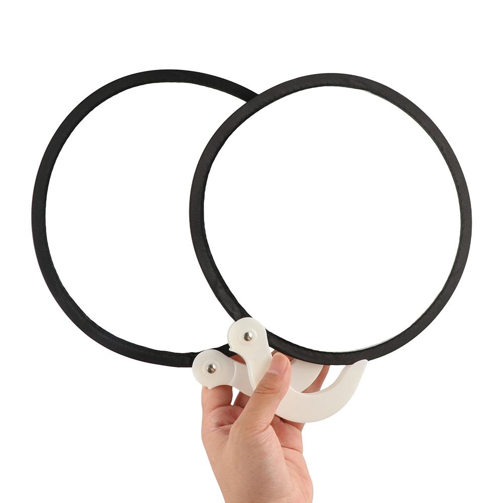 Simple Blank Fan Mini Decorative Fan Handheld Fan Foldable Round Fans  Dance
