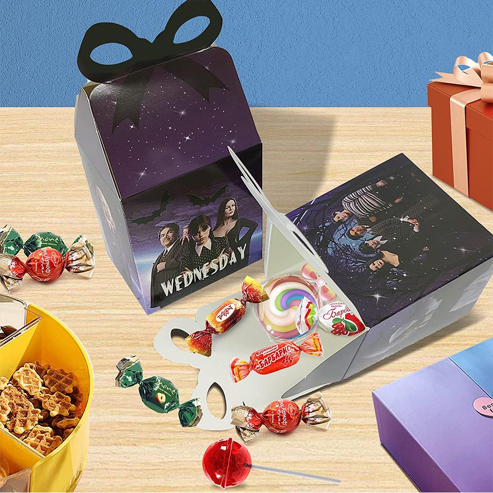 24 коробки конфет по средам для украшения вечеринки в стиле Аддамс по средам