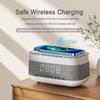 Alarm Clocks for Bedrooms Night Light Bluetooth Speaker Sound Machine Dimmable LED Display Fast Wireless Charger Station