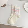 Socks Women'S Mid-Tube Socks Cute Bow Pile Socks Polka Dot Dog Vintage Light Gray Women'S Socks