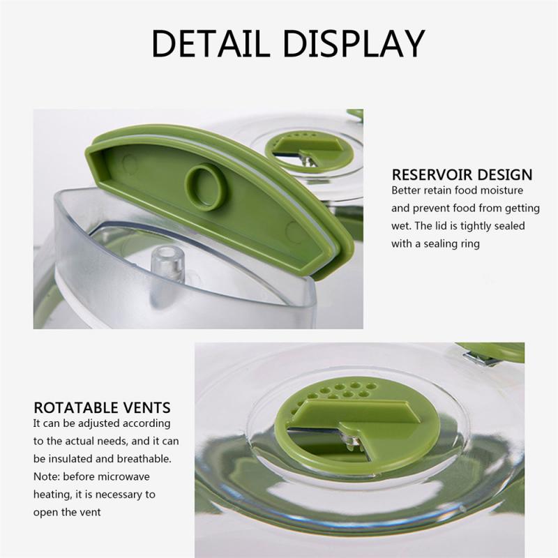 Крышка для микроволновой печи для еды, прозрачная крышка от брызг для микроволновой печи с пароваркой и ручкой, крышки для 10-дюймовых тарелок, кухонные гаджеты