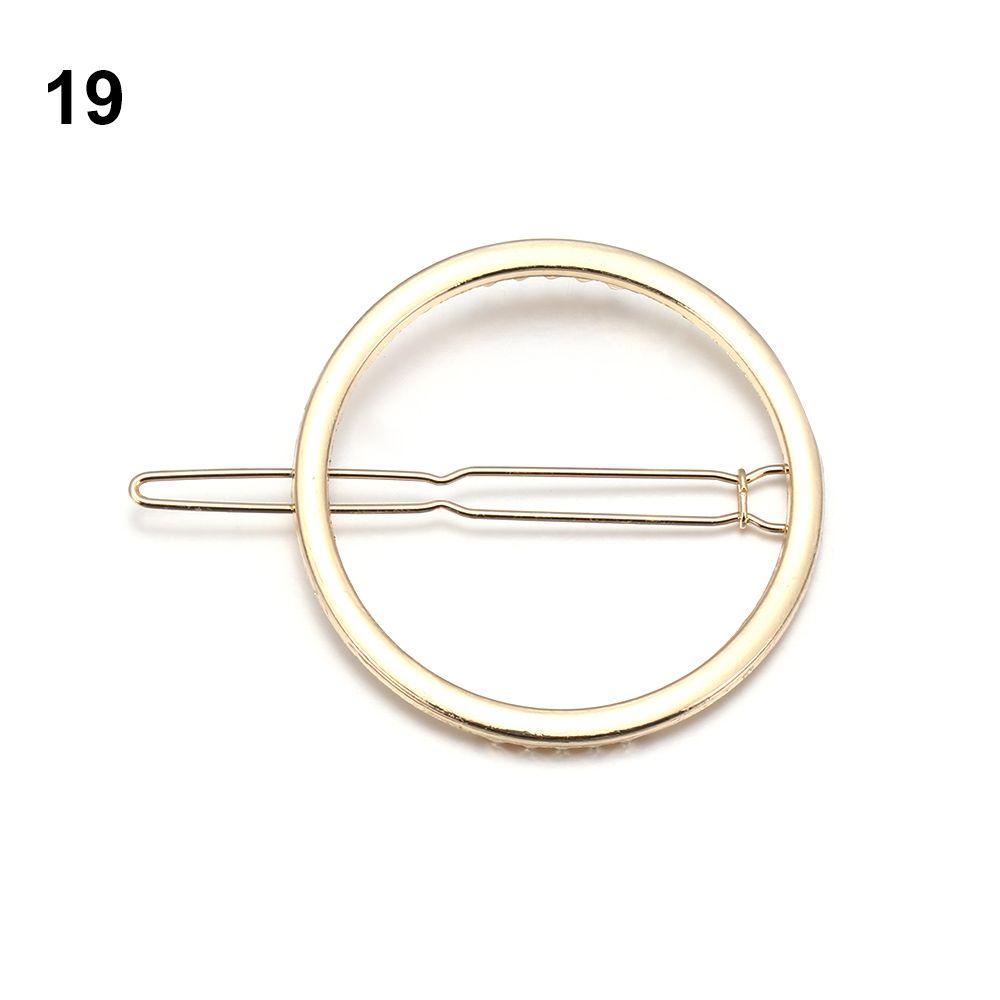 Gift Shiny Hair Accessories Snap Barrette Metal Hair Pin Hairgrip Girls Hair Clips