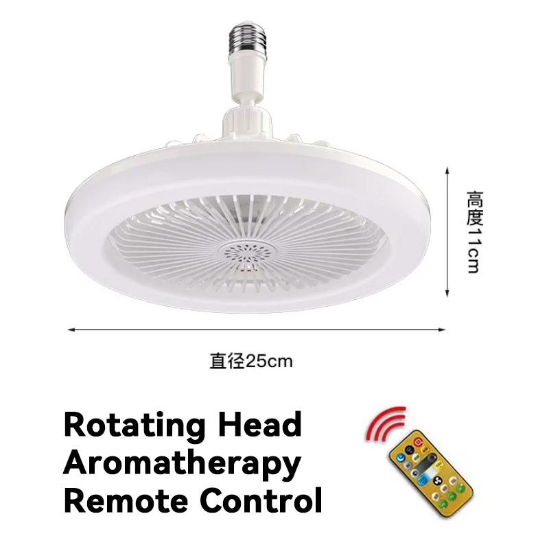 Потолочные вентиляторы ароматерапия для спальни гостиной потолочные вентиляторы с пультом дистанционного управления и подсветкой светодиодная лампа вентилятор E27 конвертер база