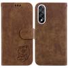 For OnePlus Nord 5 5G Wallet Case Tiger Imprint Leather Shockproof Phone Cover with Wrist Strap