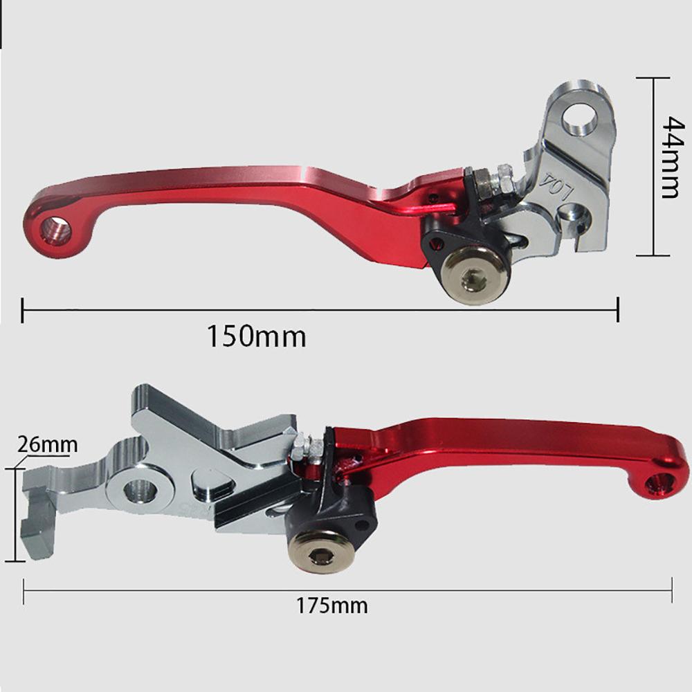 Pair Motorcycle Red Pivot Clutch Brake Lever For Honda CRF250L CRF300L 2012-2021