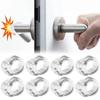House Door Stop Silicone Door Stopper Wall Protector Silicone Rubber Pads Stops Handle Bumper Hardware Home Stoppper Improvement