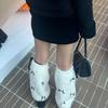 Bow Furs Leg Warmer Winter Furry Long Boot Cuffs Fuzzy Shoe Cover Party Costume for Holiday Festival Performances Play