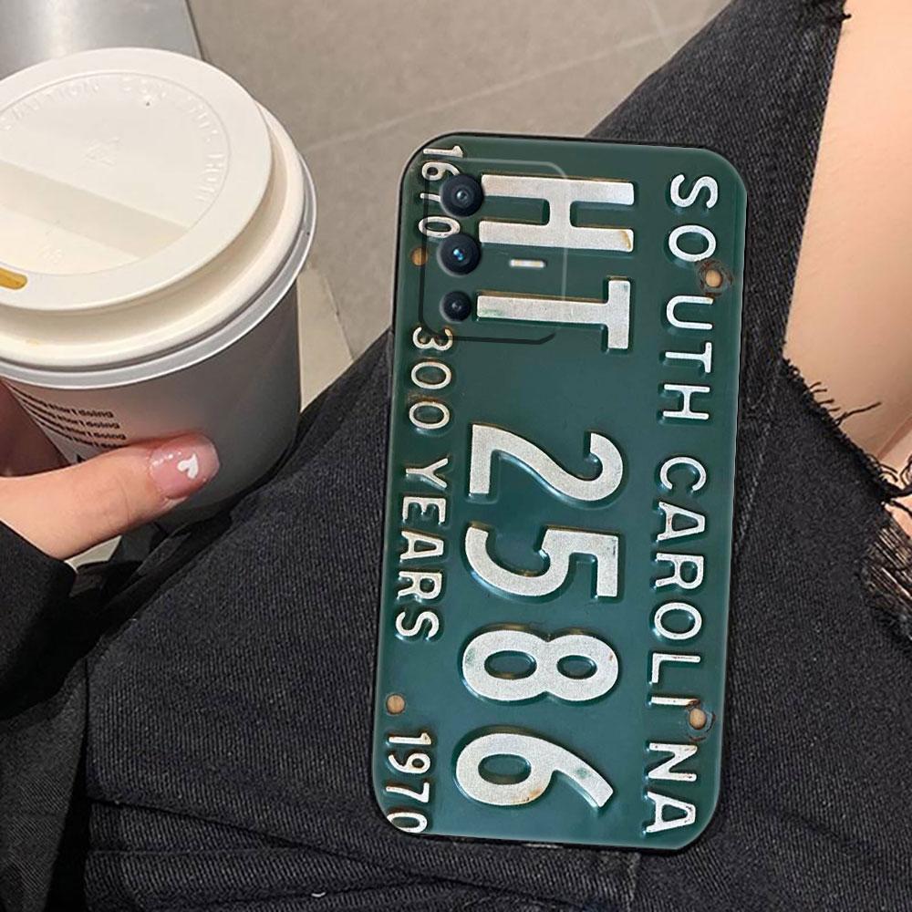 Nostalgic Vintage Classic License Plate Phone Case For VIVO S1 V17 V20 V21 V23 V23E V25 V25E V27 V27E V29 V29E V30 V30E V40 Case