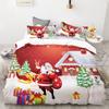 3D HD Digital Printing Cartoon Bedding Set,Duvet Cover Set Kids Baby Children,Christmas Gift Decorations Santa Claus