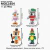 Игра Медведь Ночь Фигурка Монстр Кирпич Комната Музыкальная Сцена Декорация Кошка Дракон Строительный Блок Игрушка День Рождения Творческие Подарки Для Взрослых Детей