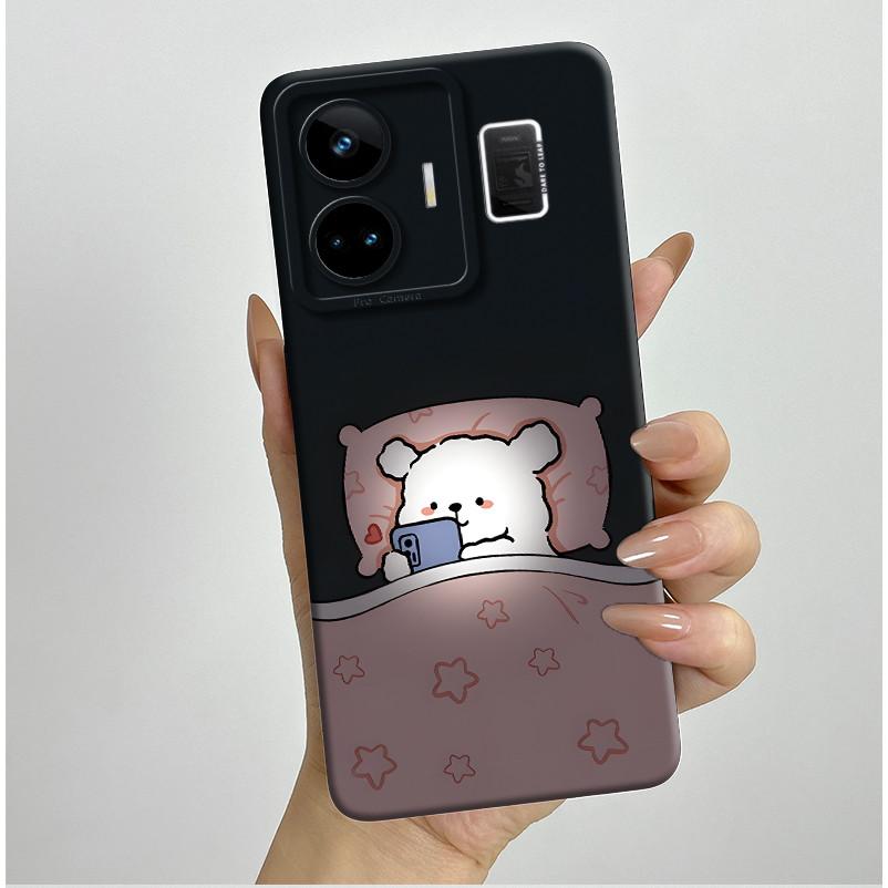 For Realme GT3 GT Neo 5 RMX3706 RMX3709 Case Aesthetic Pretty Butterfly Flowers Shockproof Silicone Soft Cover Protective Casing