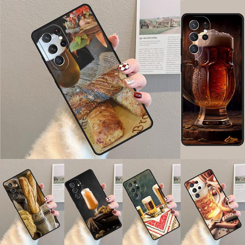 Традиционное пиво и хлеб Чехол из ТПУ для телефона Samsung Galaxy note 10 pro S26 S25 S24 S23 S22 Ultra Plus S21 FE S20