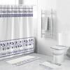 4 шт./компл., новая занавеска для душа с мраморным принтом, ковер для туалета, противоскользящие коврики для ванной комнаты, занавеска-перегородка, товары для украшения дома