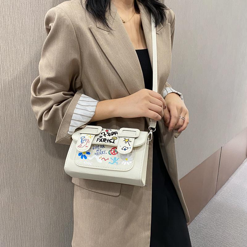 Женская сумка цвета граффити, новая модная сумка через плечо