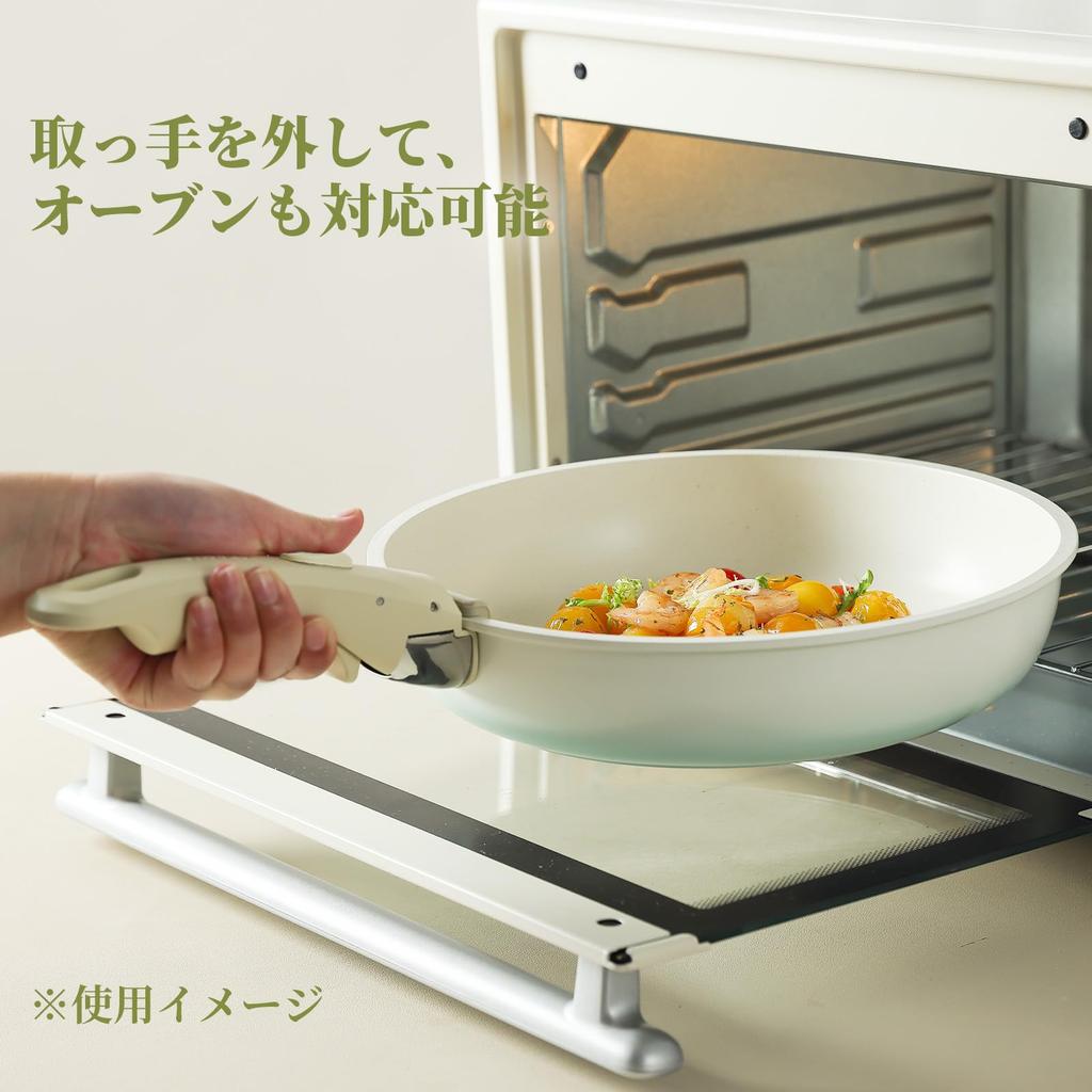 CAROTE Handle Handle Handle for Frying Pans and Pots Easy To Install Handle White