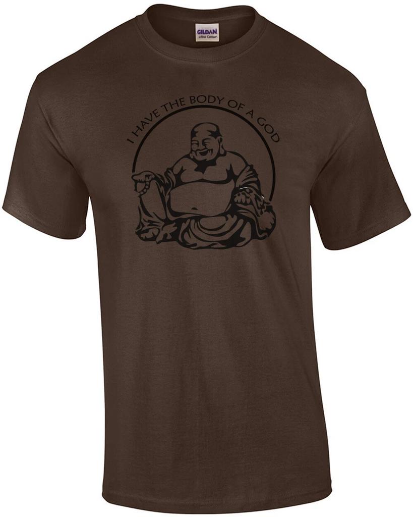 I have the body of a god - funny fat guy t-shirt