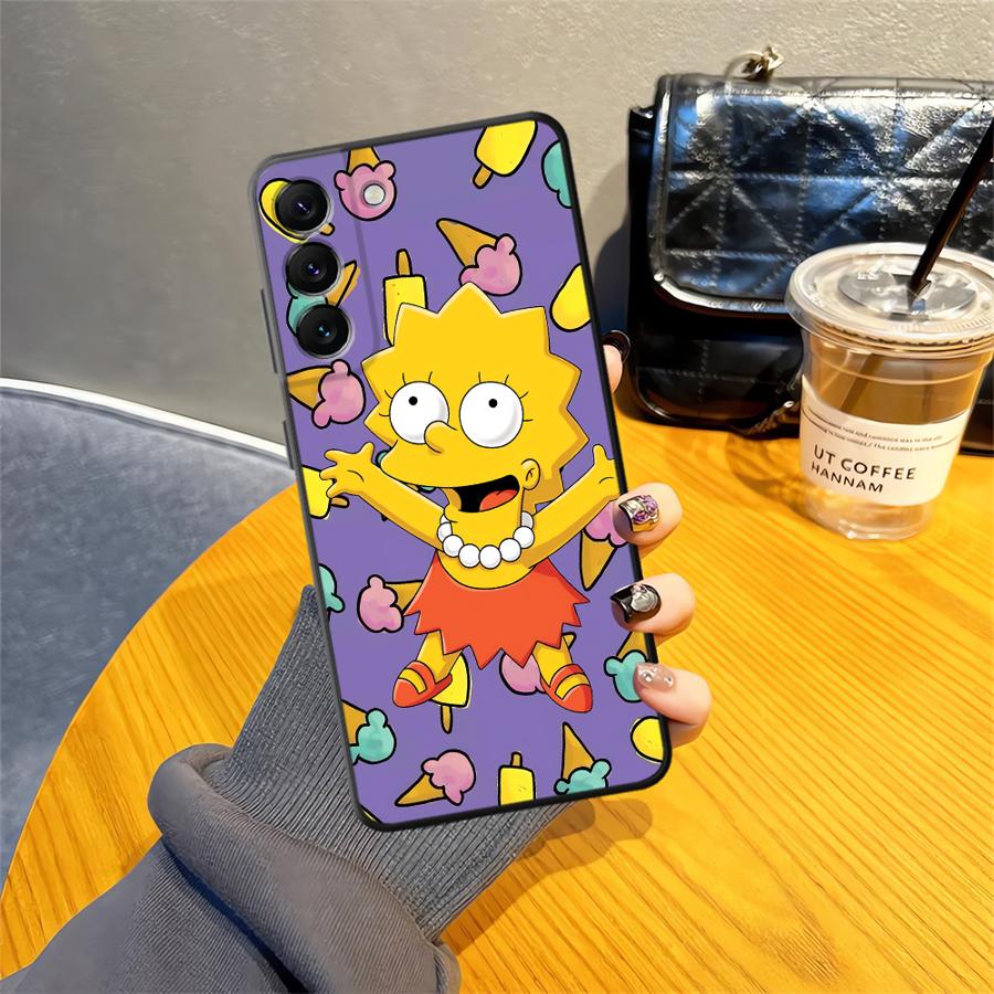 Чехол S-simpsons с пончиком для Samsung Galaxy A04 A30 A40 A50 A70 A07 A03 A10 A20 A05 Note 20 Ultra 9 10 A06 A01 A02