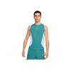 Nike Court Slam Dri-Fit Логотип Круглый вырез Удобный Повседневный Без рукавов Жилет Мужские Топы Минерально-синий Белый HQ6406-379