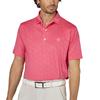 FootJoy Men's Spray Mist Print Short Sleeve Golf Shirt, Pink Lemonade, Size M (FJ-S25-S22, 34547-M)