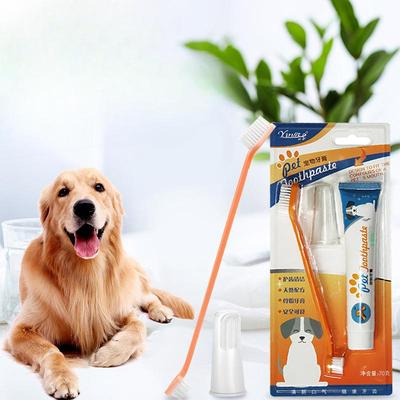 Набор зубной пасты и зубной щетки для домашних животных, Уход за гигиеной полости рта собаки, Зубная паста и зубная щетка для свежего дыхания кошки