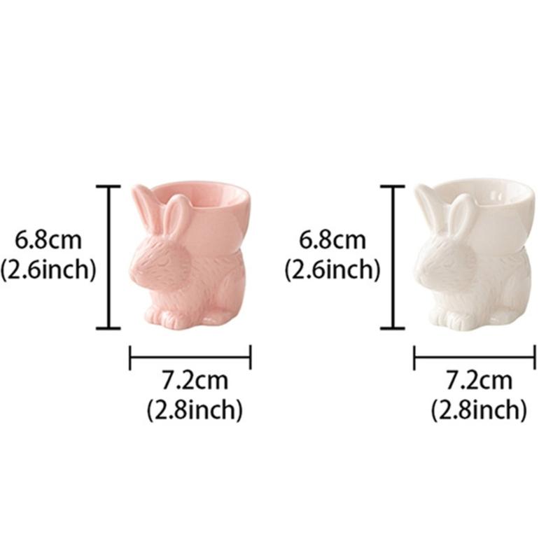 Rabbit Shape Eggs Cups Handmade Eggs Tray Eggs Supplies Boiled Eggs Holder Add a Touch of Charm to Your Breakfast Table