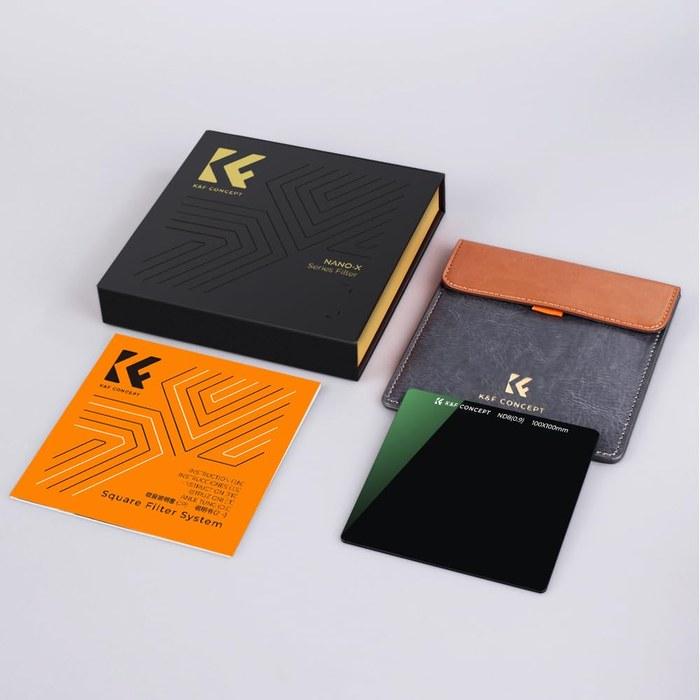 K&F CONCEPT ND8 Фильтр Квадратный Фильтр 100x100x2мм Серый