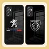 Чехол для телефона с логотипом автомобиля P-peugeotes для Samsung S26 S24 Ultra S23 S22 S21 Fe S25 Plus A54 A34 A24 A53 A13 A16 Стеклянная крышка