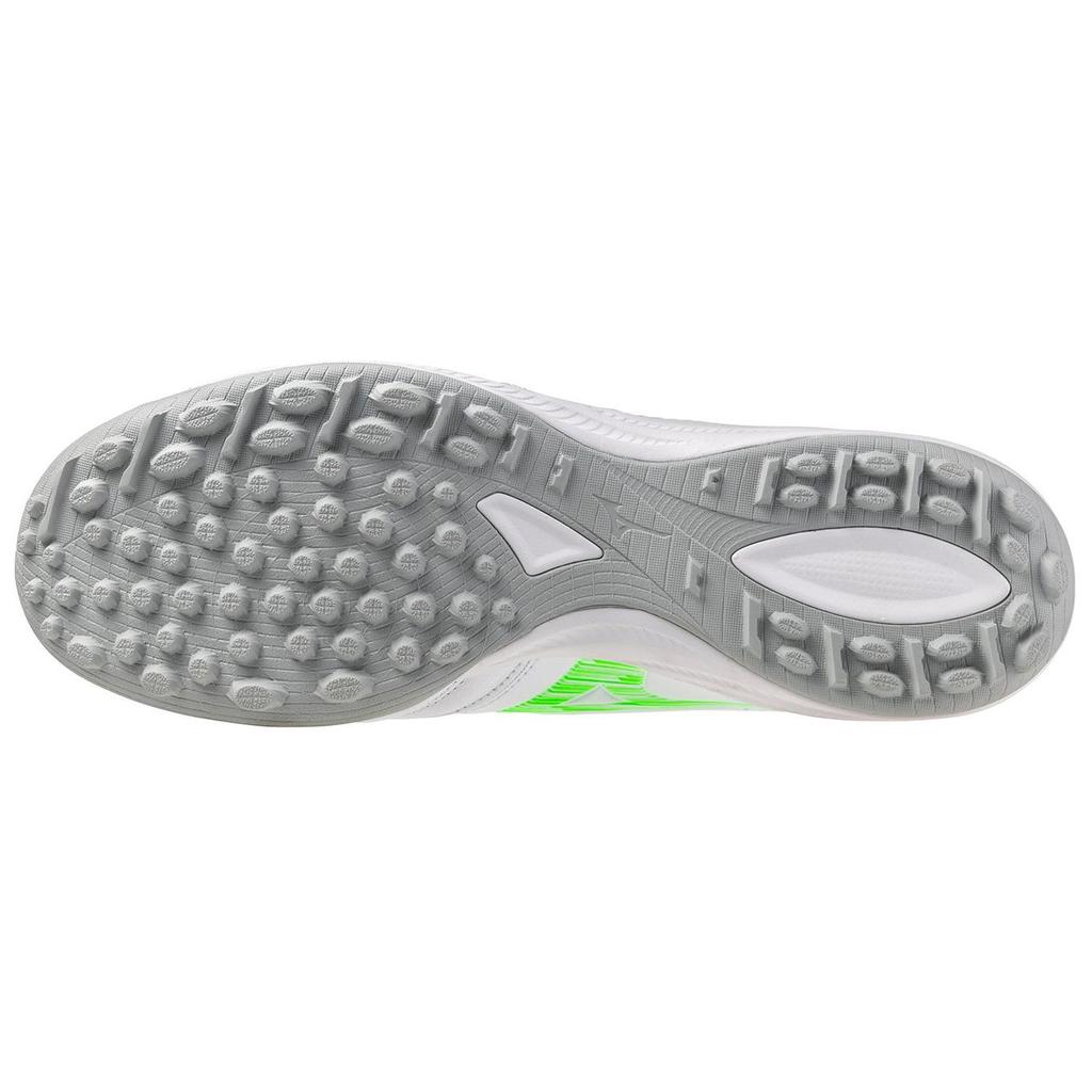 Mizuno Футбольные бутсы Morelia Neo 4 с противоскользящей и износостойкой подошвой, мужские, бело-зеленые, Mizuno P1GD2535-37