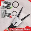 LEONTOOL Snap Ring Long for 3mm Jaw Tip 318mm Overall Straight Dedicated Tool for Removing Snap Rings Pliers, Straight, Type, Shafts, Diameter,