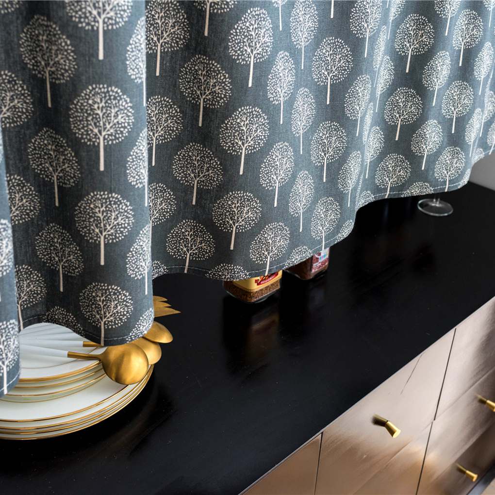 Короткие напечатанные шторы, оконные карнизы, кухонные шкафы, декоративные балдахины, полупанели