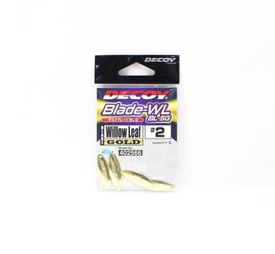Decoy BL-5G Лепесток Ивовый лист Золотой Размер 2 x 5 штук (2566)