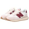 New Balance 237 Белые Бургундские Кроссовки MS237SB