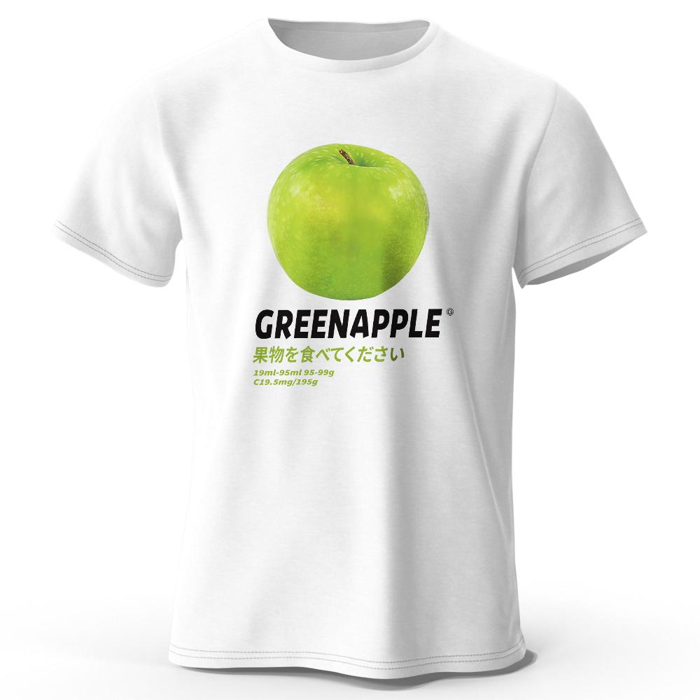 Minimalist Apple Graphic Tee - Modern & Stylish Casual T-shirt for Men Women, Lightweight Breathable