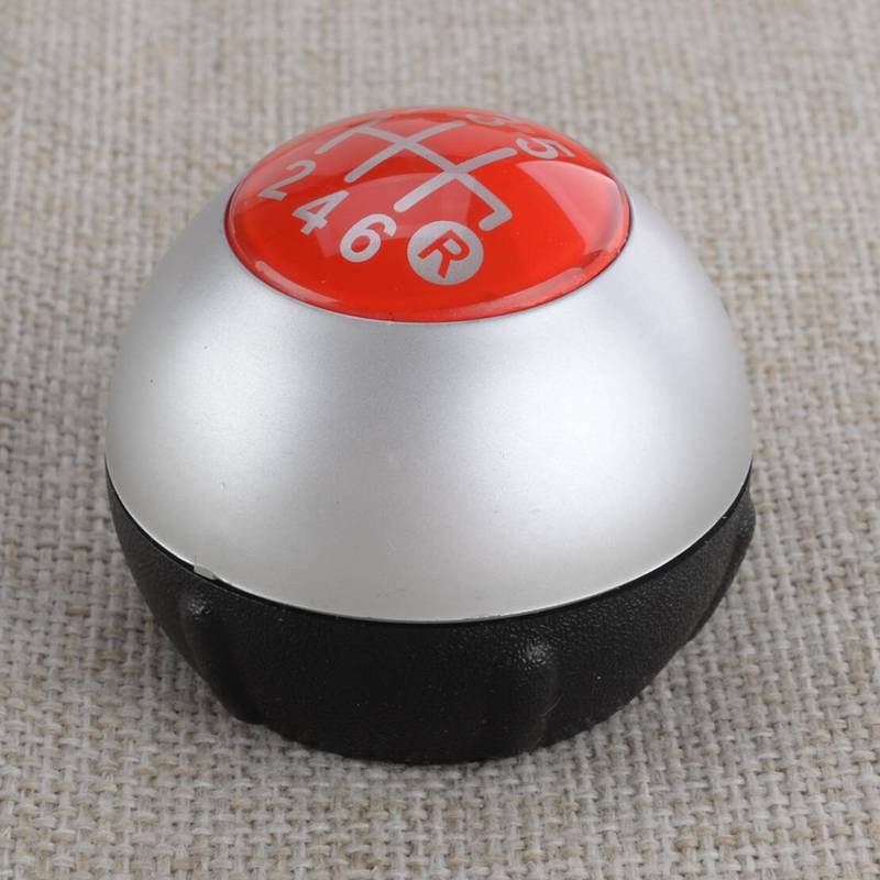 6 Speed Manual Round Ball Shape Gear Shift Knob Fit For Fiat 500 2012 2013 2014 2015 2016 2017 2018