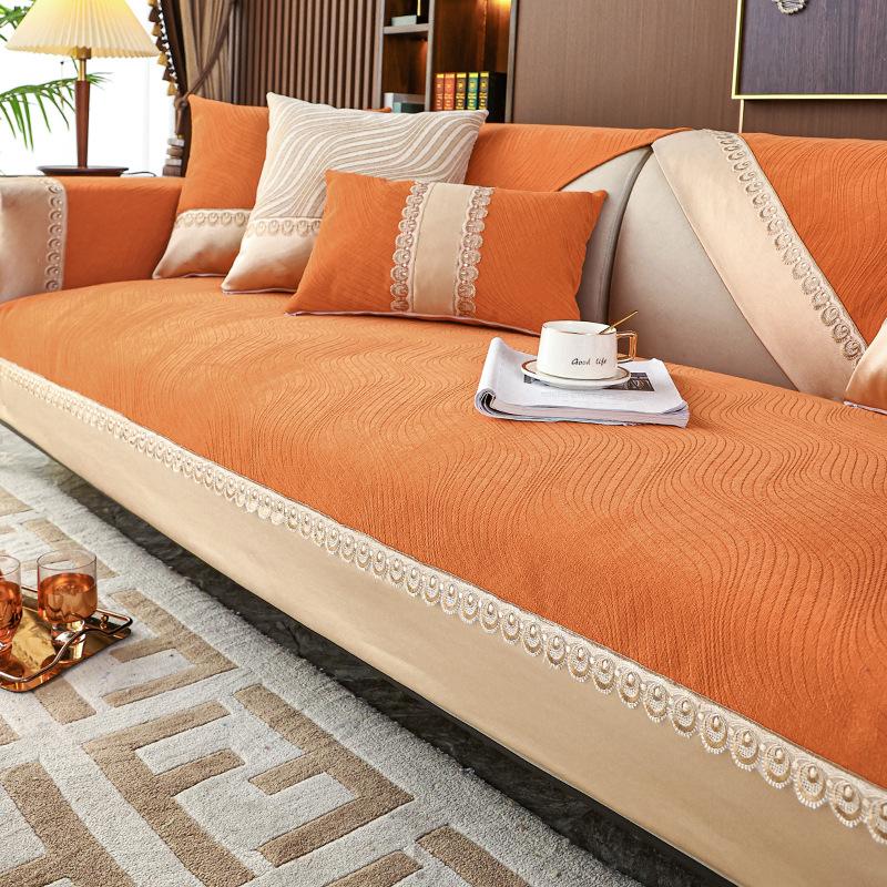 Chenille Sofa Cushion Four Seasons Universal Simple Modern Non-Slip Leather Sofa Cover New All-Inclusive Universal Cover