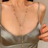 Colorful Y-Shaped Necklace Tassel Collarbone Chain Fashion Clavicle Chain Necklace Summer Holiday