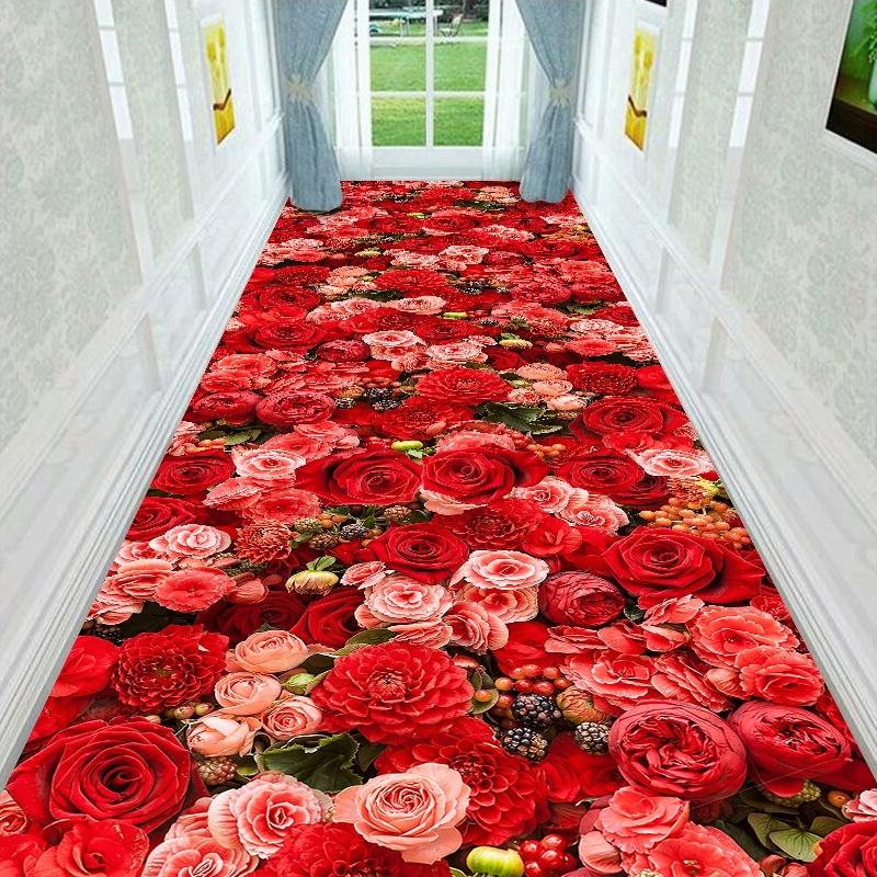 3D Ковер с принтом дорожки, Приветственный придверный коврик против усталости, Пятноустойчивый ковер-дорожка для коридора, Машинная стирка, для кухни