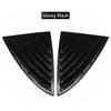 for Tesla Model 3 Rear Side Window Louver Trim Cover 2019 Model ABS Black Carbon Fiber Pattern Triangular Window Vent Sporty Exterior Modification