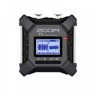 Zoom Zoom Field Recorder 2-канальный вход 32-битная плавающая запись Выпущен в 2022 году F3 Black