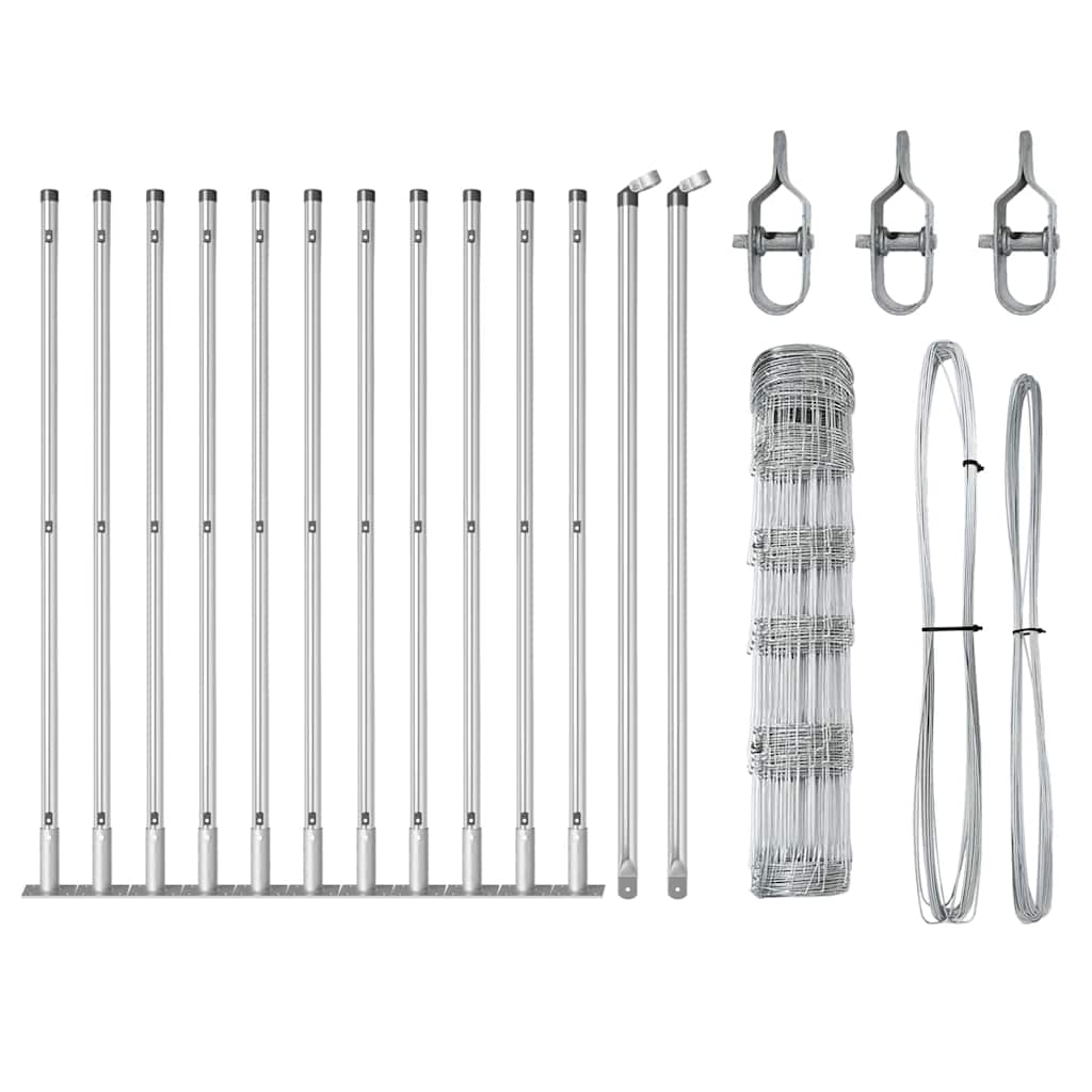 Welded Wire Fence with Concrete Foundation 25 x 0.8 m (W x H)