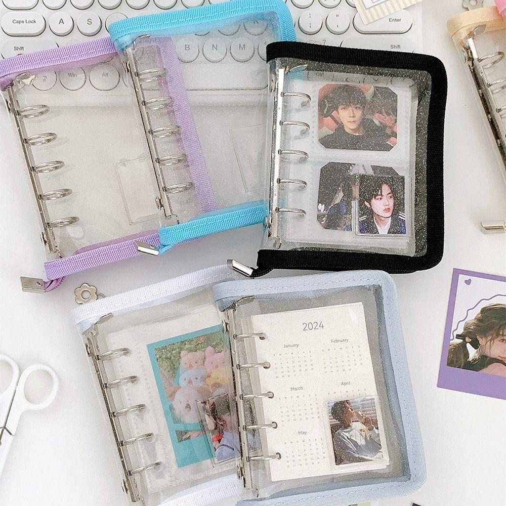 Zipper Notebook Cover Loose-leaf Photocard Binder New Photo Album  Girl