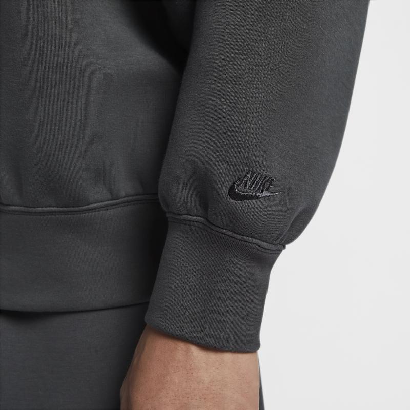Nike Tech Futura Удобный пуловер Модная толстовка с длинным рукавом Мужская толстовка Угольно-черного цвета FZ7569-060