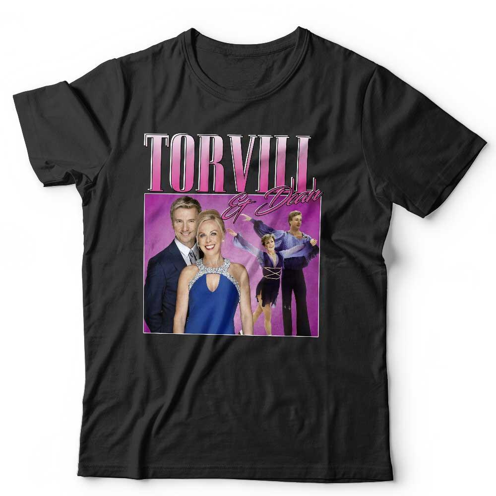 Футболка Torvill and Dean для фанатов, унисекс и детская, ретро, дань уважения, фигурное катание