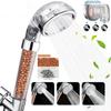 High Pressure SPA Shower Head with Filter Negative Ion 3 Modes Shower Handheld Water Saving Bathroom Pommeau Douche