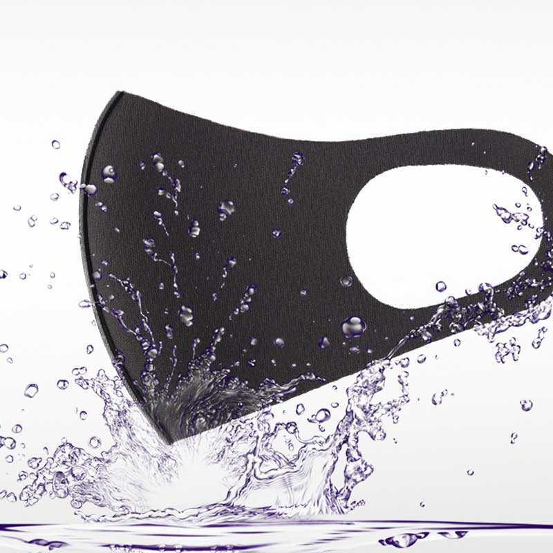 3D трехмерная маска пылезащитная дышащая моющаяся ледяной шелк черная для стройности лица мужчины и женщины 10 шт.