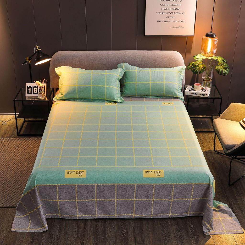 Cartoon Flannel Bed Sheet - Double or Single Size, Perfect for Dorms, In Stock