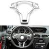 1pc Car Steering Wheel Panel Cover Trim 09946400139107 For Mercedes-Benz W204 W176 W212 W207 W117
