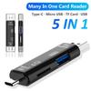 5-в-1 USB OTG кардридер Type C/Micro USB/TF/SD адаптер для карт памяти для Macbook, ноутбука, Android-телефона, ПК-аксессуары