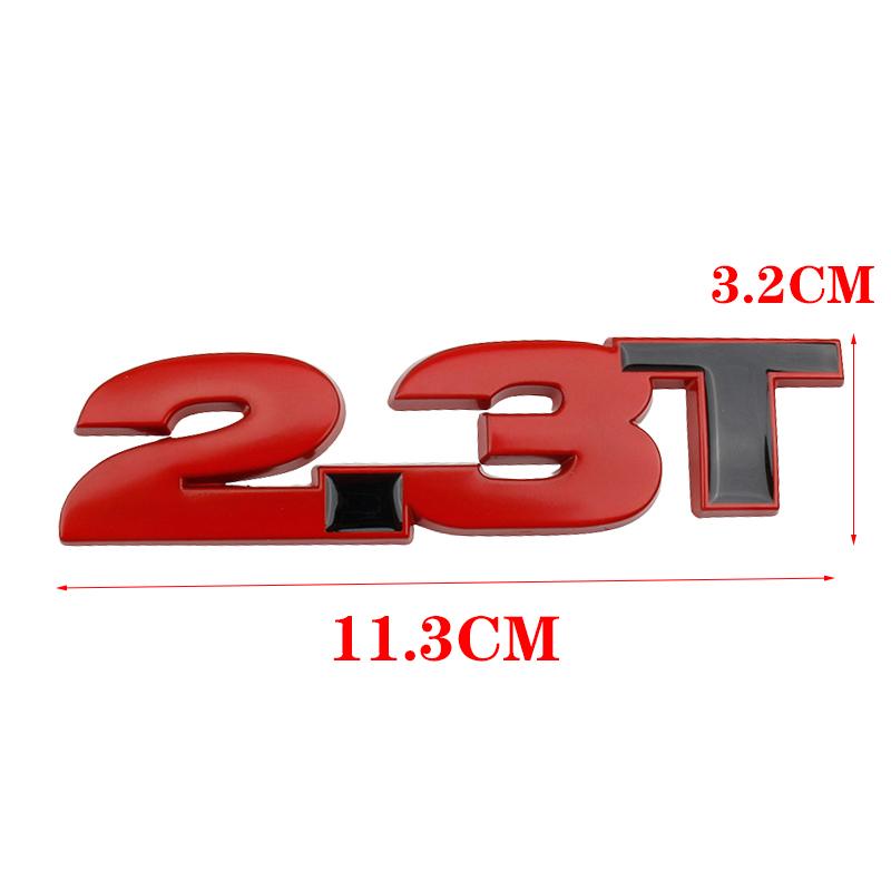 Автомобиль 3D Металл 2,3 Т Объем багажника Знак Эмблема Наклейка Наклейка Для Ford Mustang GT Shelby 350 500 2,3 Т Логотип