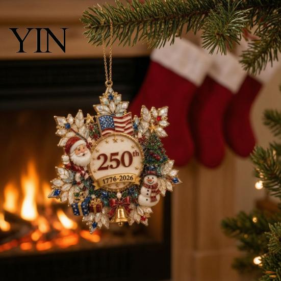 Christmas Hanging Ornaments Set Snowflake Tree Ornament, Acrylic Holiday Decor Gift for Home Window Fireplace Display, Festival Party Supplies